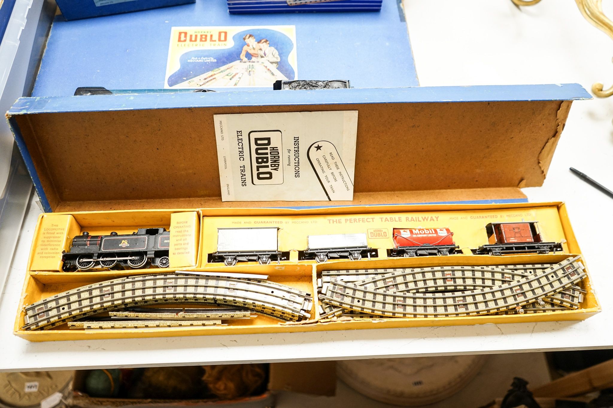 Hornby Dublo , including a set EDP2 and a goods set, largely boxed